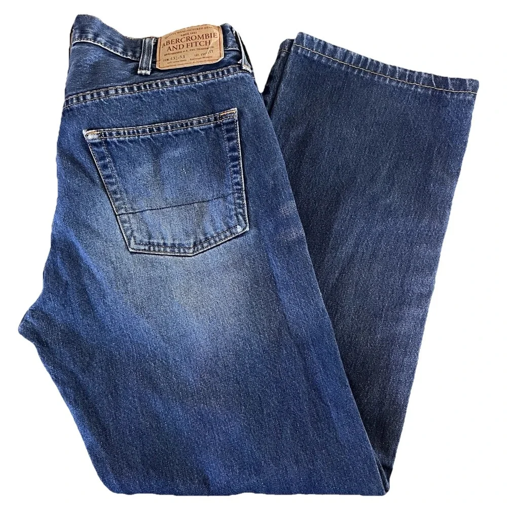 Vintage Abercrombie & Fitch jeans Men's 32X29 blue Straight leg Made In USA